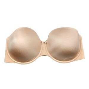 Vanity‎ Fair Seamless Nude Molded Cups Strapless With Optional Straps Bra 40D